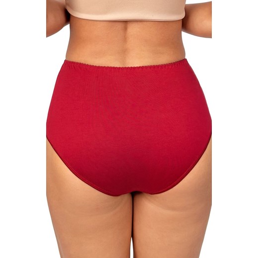 Donna figi damskie pełne z wysokim stanem bordowe 239, Kolor bordowy, Rozmiar S, Donna ze sklepu Intymna w kategorii Majtki damskie - zdjęcie 187253651