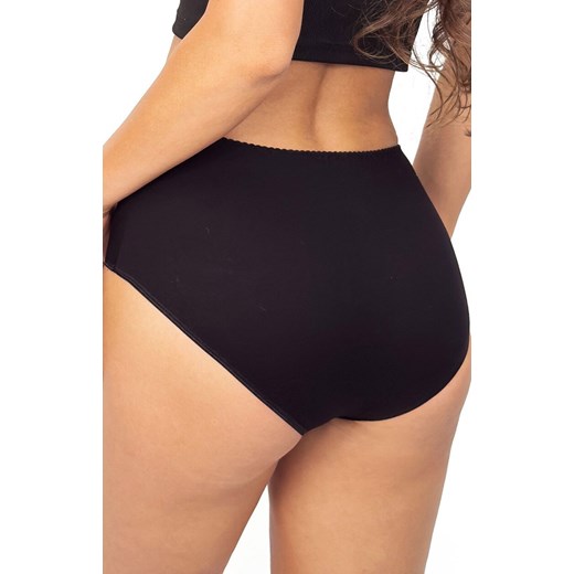 Donna figi damskie pełne z wysokim stanem czarne 239, Kolor czarny, Rozmiar S, Donna ze sklepu Intymna w kategorii Majtki damskie - zdjęcie 187253654