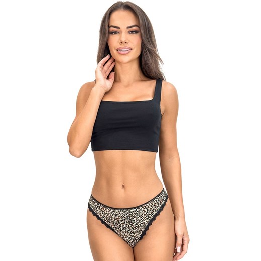 Donna figi damskie brazyliany w panterkę Omari 253, Kolor panterka, Rozmiar S, Donna - id: 221595 - marki Donna - 187253661 Donna figi damskie brazyliany w panterkę Omari 253, Kolor panterka, Rozmiar S, Donna ze sklepu Intymna w kategorii Majtki damskie - zdjęcie 187253661