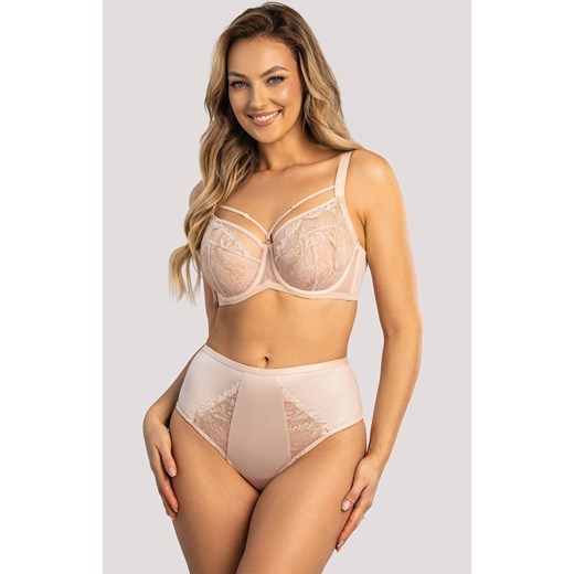 Unikat figi damskie z wysokim stanem Silja, Kolor beżowy, Rozmiar M, Unikat ze sklepu Intymna w kategorii Majtki damskie - zdjęcie 187253811