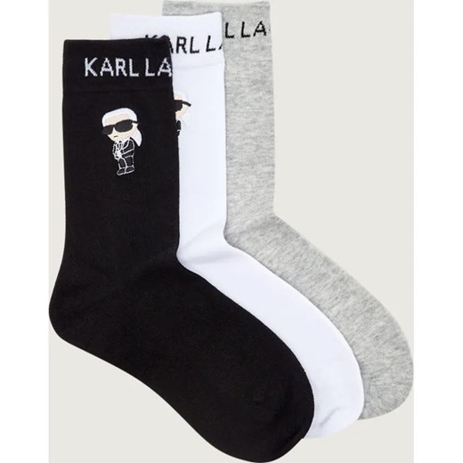 Karl Lagerfeld Skarpety 3-pack Ikon - id: KL255W000075828 - marki Karl Lagerfeld - 187255442 Karl Lagerfeld Skarpety 3-pack Ikon ze sklepu Gomez Fashion Store w kategorii Skarpetki damskie - zdjęcie 187255442