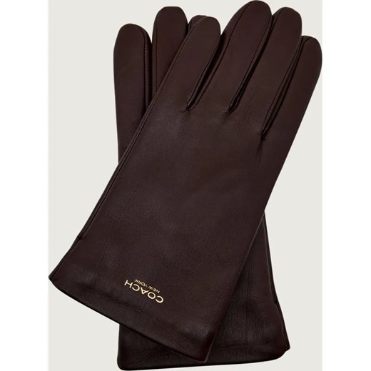 Coach Skórzane rękawiczki NEW YORK | z dodatkiem wełny Coach M Gomez Fashion Store