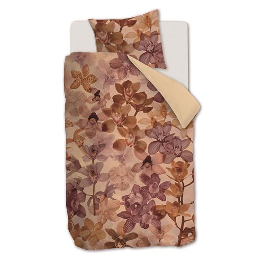 Beddinghouse Komplet pościeli satynowej &quot;Orchid&quot; w kolorze beżowo-fioletowym ze sklepu Limango Polska w kategorii Pościele - zdjęcie 187255662