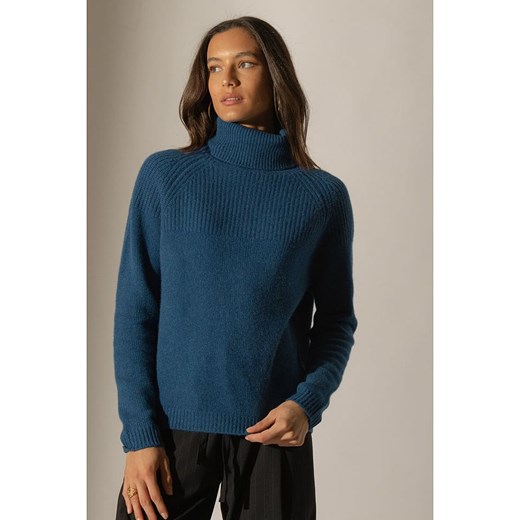 Perfect Cashmere Kaszmirowy golf &quot;Maneses&quot; w kolorze niebieskim Perfect Cashmere M wyprzedaż Limango Polska