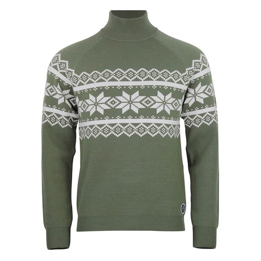Peak Mountain Sweter "Clyde" w kolorze zielonym - id: 17855047 - marki Peak Mountain - 187255902 Peak Mountain Sweter "Clyde" w kolorze zielonym ze sklepu Limango Polska w kategorii Swetry męskie - zdjęcie 187255902