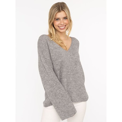 Zwillingsherz Sweter w kolorze szarym Zwillingsherz M wyprzedaż Limango Polska