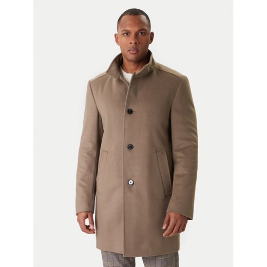 JOOP! Płaszcz wełniany 17 JC-21Maron 30044311 Khaki Regular Fit ze sklepu MODIVO w kategorii Płaszcze męskie - zdjęcie 187256710