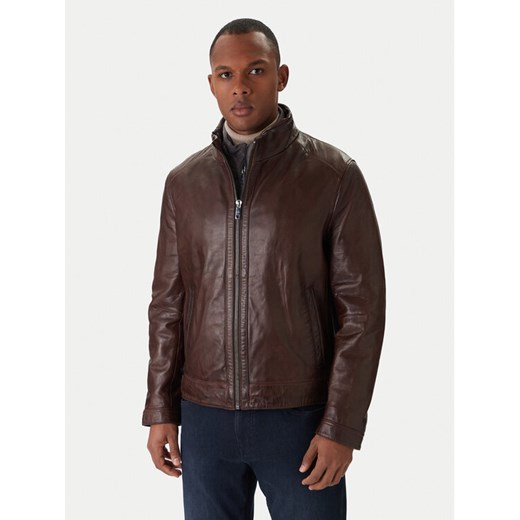 Milestone Kurtka skórzana Ms Barney 531063 21295 Brązowy Regular Fit - id: 0000305651297 - marki Milestone - 187256732 Milestone Kurtka skórzana Ms Barney 531063 21295 Brązowy Regular Fit ze sklepu MODIVO w kategorii Kurtki męskie - zdjęcie 187256732