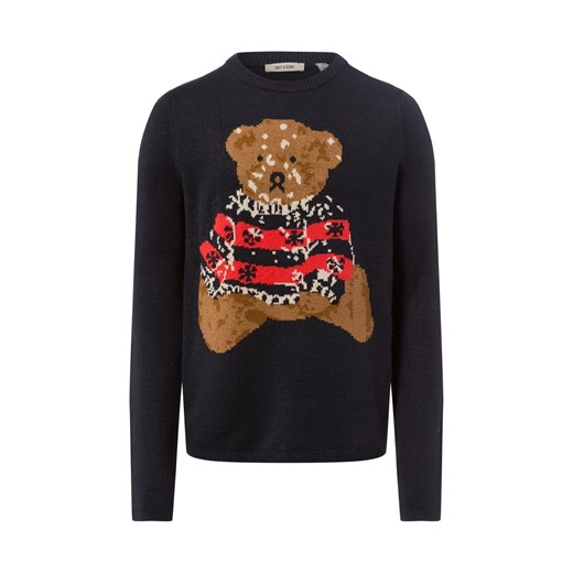 Only&Sons Męski sweter z dzianiny - ONSXmas Mężczyźni drobna dzianina granatowy wzorzysty - id: 781247-0001-09900 - marki Only & Sons - 187257453 Only&Sons Męski sweter z dzianiny - ONSXmas Mężczyźni drobna dzianina granatowy wzorzysty ze sklepu vangraaf w kategorii Swetry męskie - zdjęcie 187257453