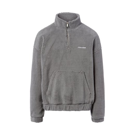 PEGADOR Męski pluszowy sweter - Puka Mężczyźni szary jednolity ze sklepu vangraaf w kategorii Bluzy męskie - zdjęcie 187257470