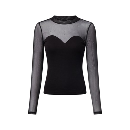 Noisy May Damska koszulka z długim rękawem - NMMaya Kobiety czarny jednolity Noisy May XS vangraaf