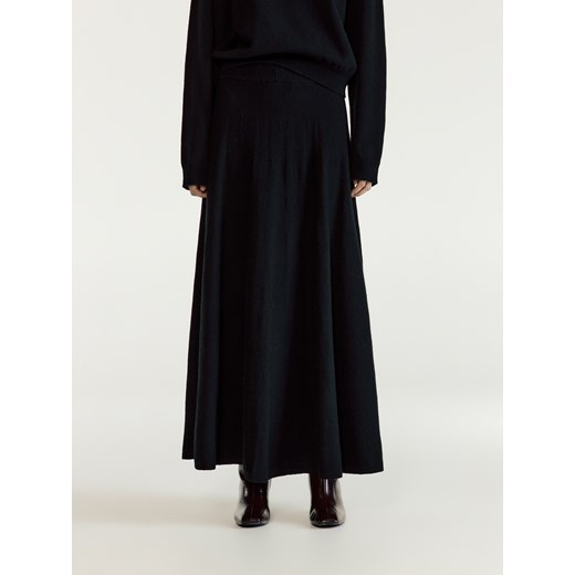 Reserved - Spódnica midi z wełną - czarny Reserved L Reserved