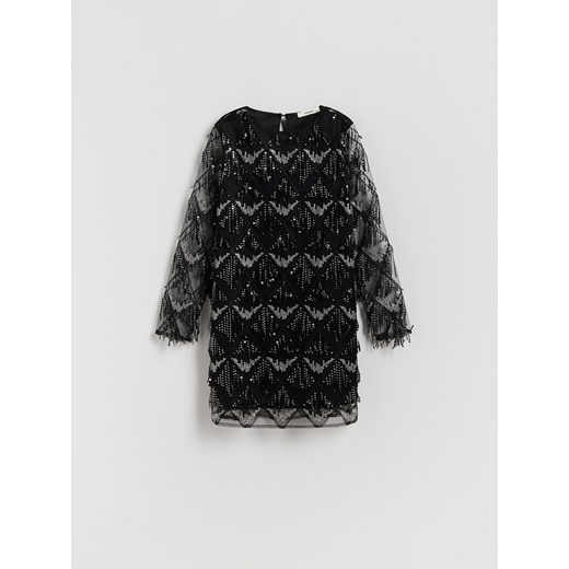 Reserved - Sukienka z cekinami - wielobarwny ze sklepu Reserved w kategorii Sukienki dziewczęce - zdjęcie 187258054