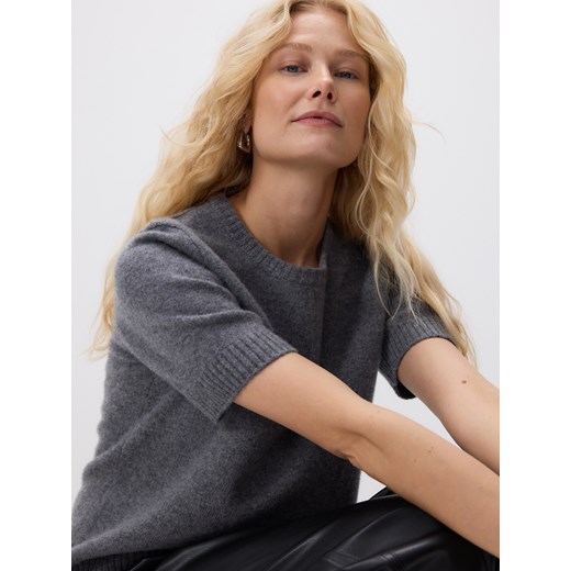 Reserved - Wełniany sweter - szary ze sklepu Reserved w kategorii Swetry męskie - zdjęcie 187258221