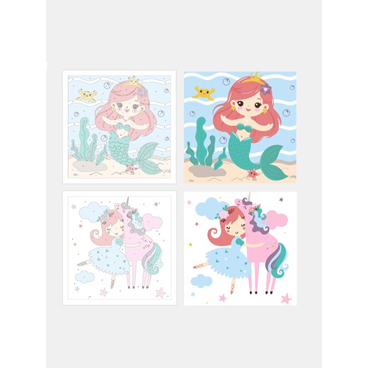 Sinsay - Zestaw do malowania po numerach 2 pack - wielobarwny Sinsay One Size Sinsay