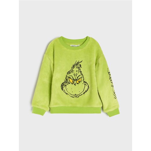 Sinsay - Bluza crewneck Grinch - zielony - id: 034FX-76X - marki Sinsay - 187259063 Sinsay - Bluza crewneck Grinch - zielony ze sklepu Sinsay w kategorii Bluzy chłopięce - zdjęcie 187259063