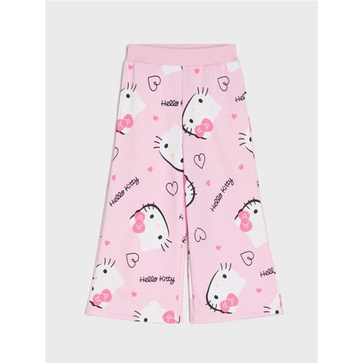 Sinsay - Spodnie wide leg ze wzorem Hello Kitty - różowy ze sklepu Sinsay w kategorii Spodnie dziewczęce - zdjęcie 187259154