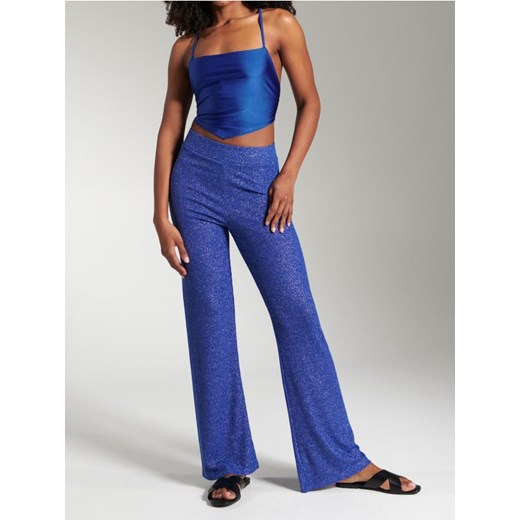 Sinsay - Top na ramiączkach z asymetrycznym dołem - niebieski ze sklepu Sinsay w kategorii Bluzki damskie - zdjęcie 187259171