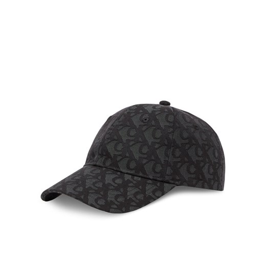 Czapka z daszkiem Calvin Klein Aop 6 Panel Baseball Cap LV04K5058G Czarny ze sklepu eobuwie.pl w kategorii Czapki z daszkiem damskie - zdjęcie 187259362
