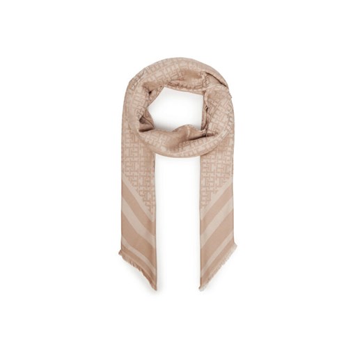 Chusta Tommy Hilfiger Monogram AW0AW17493 Beżowy ze sklepu eobuwie.pl w kategorii Szaliki i chusty damskie - zdjęcie 187259372