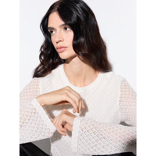 Mohito - Bawełniany sweter - biały Mohito XL Mohito