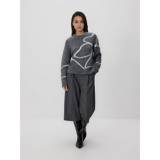 Reserved - Sweter ze wzorem - wielobarwny ze sklepu Reserved w kategorii Swetry damskie - zdjęcie 187260241