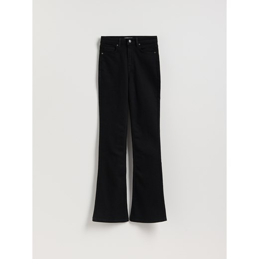 Reserved - Jeansy flare z wysokim stanem - czarny ze sklepu Reserved w kategorii Jeansy damskie - zdjęcie 187260283