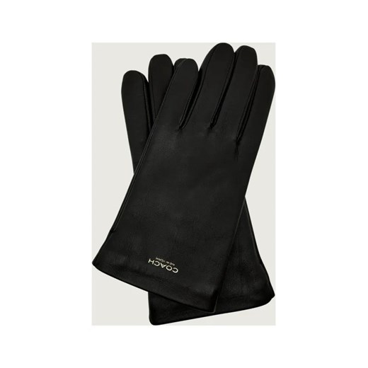 Coach Skórzane rękawiczki NEW YORK | z dodatkiem wełny - id: CN255W000077026 - marki Coach - 187260742 Coach Skórzane rękawiczki NEW YORK | z dodatkiem wełny ze sklepu Gomez Fashion Store w kategorii Rękawiczki damskie - zdjęcie 187260742