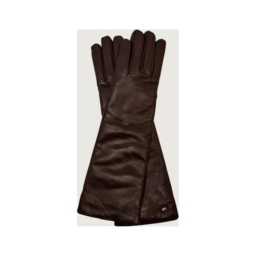 Weekend MaxMara Skórzane rękawiczki SENAPE | z dodatkiem wełny - id: MW255W000074004 - marki Weekend Maxmara - 187260750 Weekend MaxMara Skórzane rękawiczki SENAPE | z dodatkiem wełny ze sklepu Gomez Fashion Store w kategorii Rękawiczki damskie - zdjęcie 187260750