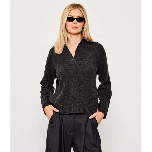 Marella SPORT Wełniany sweter DOTTO | Relaxed fit - id: MR255W000008004 - marki Marella - 187260781 Marella SPORT Wełniany sweter DOTTO | Relaxed fit ze sklepu Gomez Fashion Store w kategorii Swetry damskie - zdjęcie 187260781