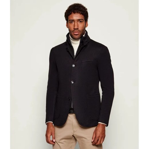Joop! Marynarka 2w1 Hectar-J | Slim Fit | z dodatkiem wełny - id: JO255M000076001 - marki Joop! - 187260811 Joop! Marynarka 2w1 Hectar-J | Slim Fit | z dodatkiem wełny ze sklepu Gomez Fashion Store w kategorii Marynarki męskie - zdjęcie 187260811