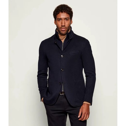 Joop! Marynarka 2w1 Hectar-J | Slim Fit | z dodatkiem wełny - id: JO255M000076401 - marki Joop! - 187260812 Joop! Marynarka 2w1 Hectar-J | Slim Fit | z dodatkiem wełny ze sklepu Gomez Fashion Store w kategorii Marynarki męskie - zdjęcie 187260812