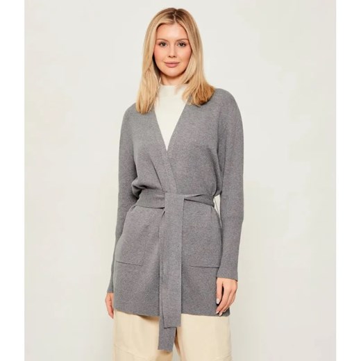 Joop! Kardigan Kardi | Regular Fit | z dodatkiem jedwabiu - id: JO255W000045063 - marki Joop! - 187260830 Joop! Kardigan Kardi | Regular Fit | z dodatkiem jedwabiu ze sklepu Gomez Fashion Store w kategorii Swetry damskie - zdjęcie 187260830