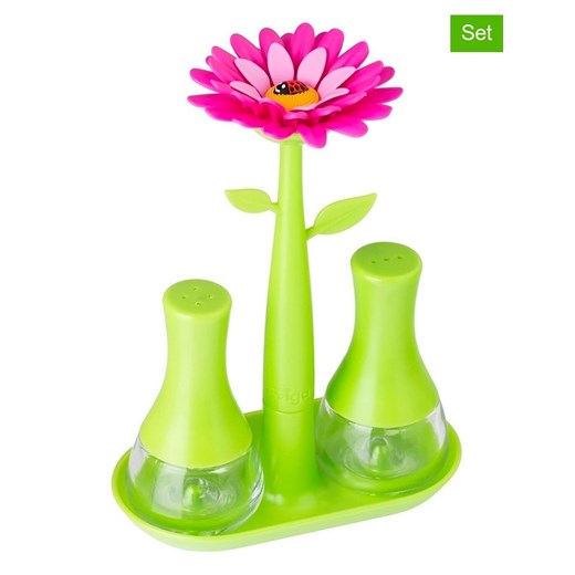 Vigar 2-częściowy zestaw "Flower power" w kolorze zielono-różowym - 14 x 19 x 7 cm - id: 17540547 - marki Vigar - 187262022 Vigar 2-częściowy zestaw "Flower power" w kolorze zielono-różowym - 14 x 19 x 7 cm ze sklepu Limango Polska w kategorii Młynki do soli i pieprzu - zdjęcie 187262022