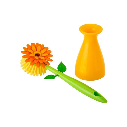 Vigar Szczotka w kolorze zielono-pomarańczowym do zmywania - wys. 25,5 cm - id: 17540549 - marki Vigar - 187262031 Vigar Szczotka w kolorze zielono-pomarańczowym do zmywania - wys. 25,5 cm ze sklepu Limango Polska w kategorii Akcesoria kuchenne - zdjęcie 187262031