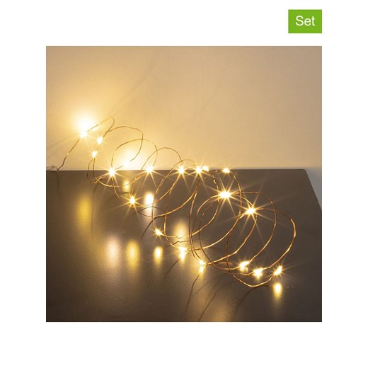 Hollybell Łańcuchy świetlne LED (3 szt.) w kolorze ciepłej bieli - dł. 150 cm - id: 17726192 - marki Hollybell - 187262232 Hollybell Łańcuchy świetlne LED (3 szt.) w kolorze ciepłej bieli - dł. 150 cm ze sklepu Limango Polska w kategorii Oświetlenie - zdjęcie 187262232