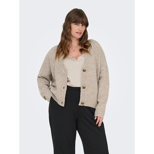 ONLY Carmakoma Kardigan w kolorze beżowym - id: 17759669 - marki ONLY - 187262294 ONLY Carmakoma Kardigan w kolorze beżowym ze sklepu Limango Polska w kategorii Swetry damskie - zdjęcie 187262294