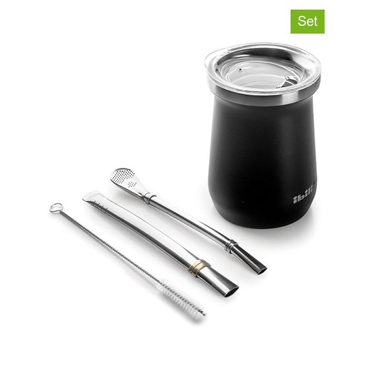 Ibili 4-częściowy zestaw w kolorze czarnym - id: 17763027 - marki Ibili - 187262313 Ibili 4-częściowy zestaw w kolorze czarnym ze sklepu Limango Polska w kategorii Dzbanki i zaparzacze - zdjęcie 187262313