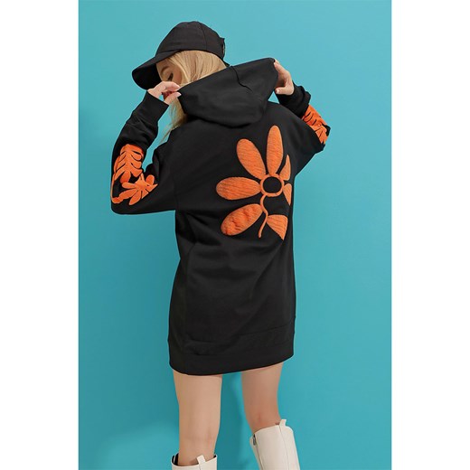 Trend Alaçatı Stili Bluza w kolorze czarno-pomarańczowym Trend Alaçatı Stili onesize promocyjna cena Limango Polska