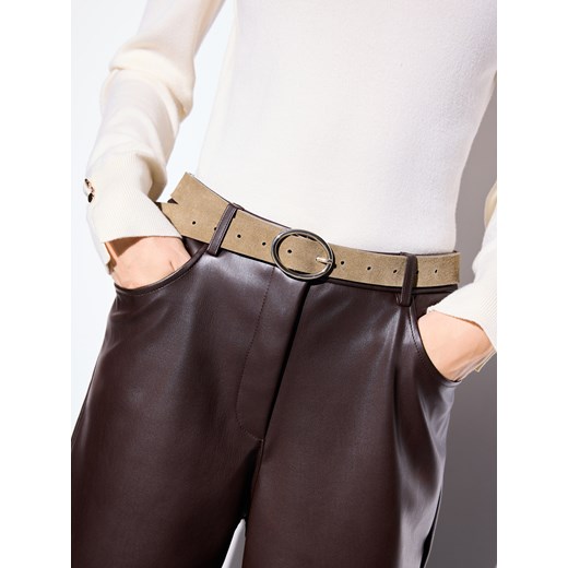 Mohito - Zamszowy pasek - oliwkowy Mohito M Mohito