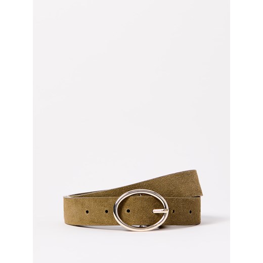 Mohito - Zamszowy pasek - oliwkowy Mohito L Mohito