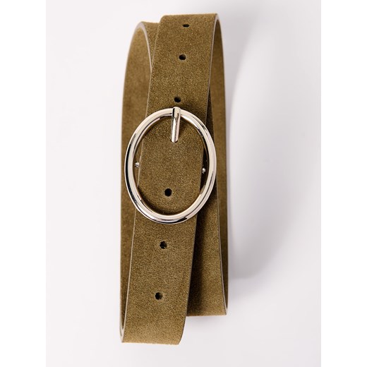 Mohito - Zamszowy pasek - oliwkowy Mohito M Mohito