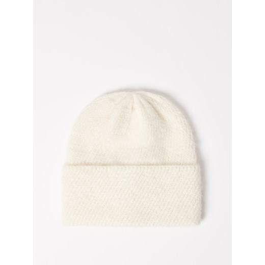 Mohito - Czapka beanie z wełną alpaki - biały Mohito ONE SIZE Mohito