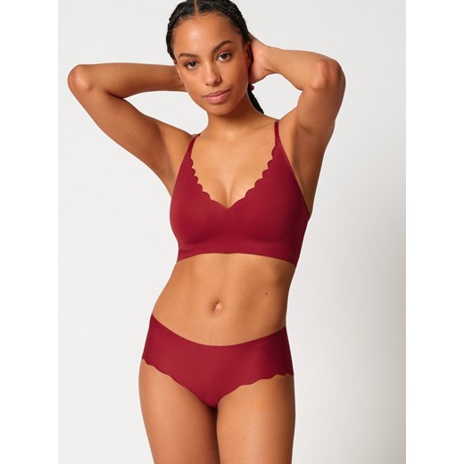 SKINY Gorset damski Kobiety Sztuczne włókno bordowy jednolity - id: 522040-0021-00380 - marki Skiny - 187263131 SKINY Gorset damski Kobiety Sztuczne włókno bordowy jednolity ze sklepu vangraaf w kategorii Biustonosze - zdjęcie 187263131