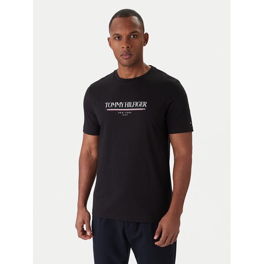 Tommy Hilfiger T-Shirt Brand Love MW0MW40324 Czarny Regular Fit ze sklepu MODIVO w kategorii T-shirty męskie - zdjęcie 187264003
