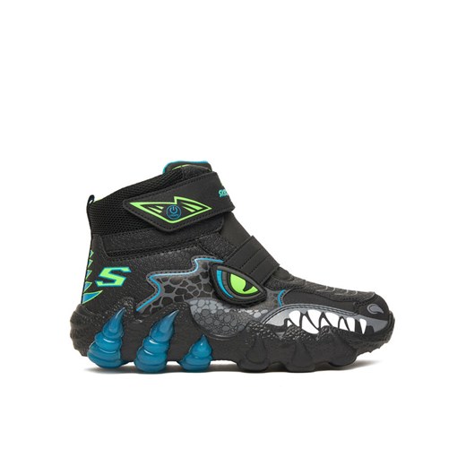 Skechers Śniegowce Skech-O-Saurus Lights 2.0 400122L BKLM Czarny ze sklepu MODIVO w kategorii Buty zimowe dziecięce - zdjęcie 187264023