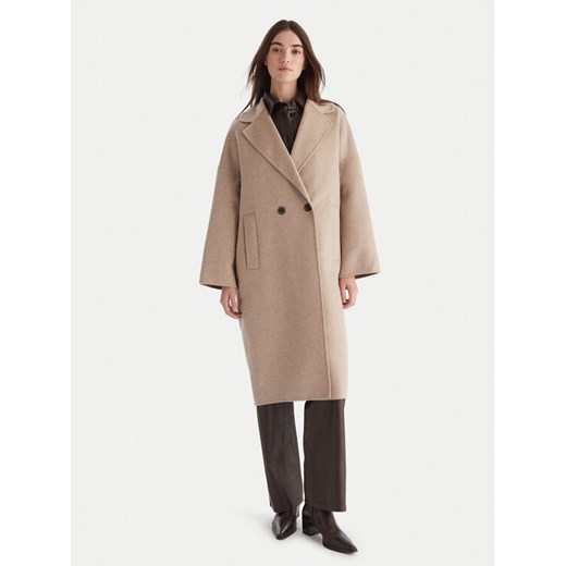 ViCOLO Płaszcz wełniany TF0003 Beżowy Regular Fit - id: 0000305919625 - marki Vicolo - 187264024 ViCOLO Płaszcz wełniany TF0003 Beżowy Regular Fit ze sklepu MODIVO w kategorii Płaszcze damskie - zdjęcie 187264024