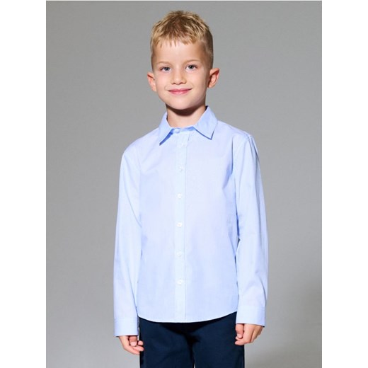 Sinsay - Bawełniana koszula - błękitny - id: 430FC-05X - marki Sinsay - 187266320 Sinsay - Bawełniana koszula - błękitny ze sklepu Sinsay w kategorii Koszule chłopięce - zdjęcie 187266320