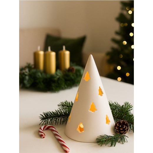 Sinsay - Świecznik w kształcie choinki - biały ze sklepu Sinsay w kategorii Dekoracje bożonarodzeniowe - zdjęcie 187266410