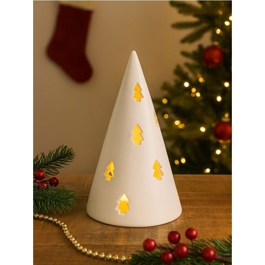 Sinsay - Świecznik w kształcie choinki - biały Sinsay One Size Sinsay